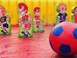 Видео обзор "Боулинг гигантский Футболисты+мяч футбольный"
